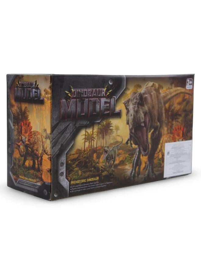 Dinosaur Model – Triceratops Figurine (Light & Sound) - Image 2