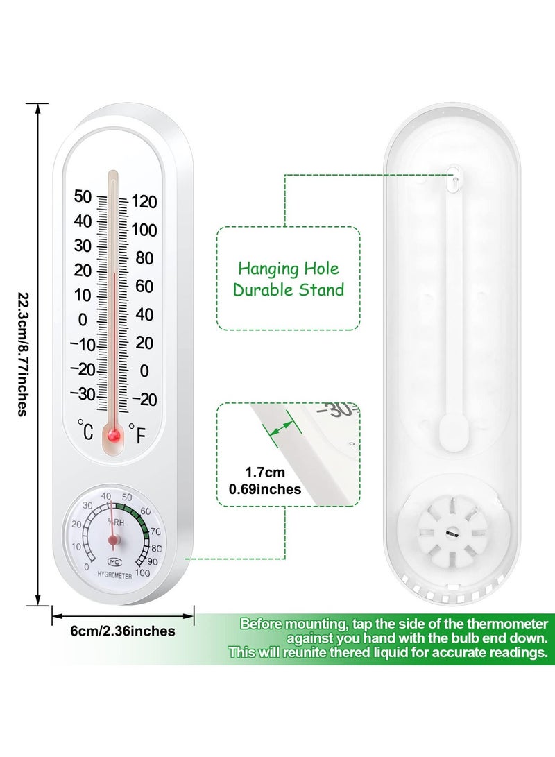 SYOSI Indoor Outdoor Thermometer, Wireless Temperature, Humidity Gauge Monitor Room Thermometer, Wall Thermometer for Home - Image 2