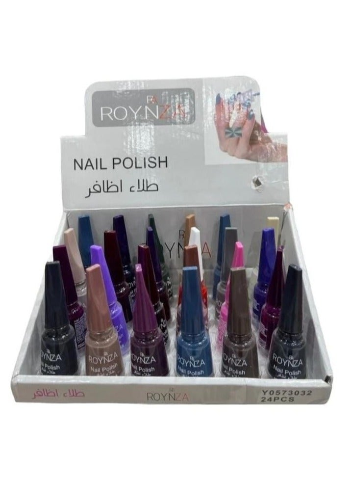 روينزا طقم طلاء أظافر يحوي 24 قطعة متعدد الألوان