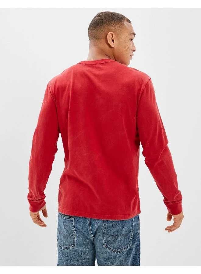 American Eagle  AE Super Soft Long-Sleeve Graphic T-Shirt  | Best Price UAE