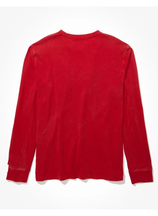 American Eagle  AE Super Soft Long-Sleeve Graphic T-Shirt  | Best Price UAE