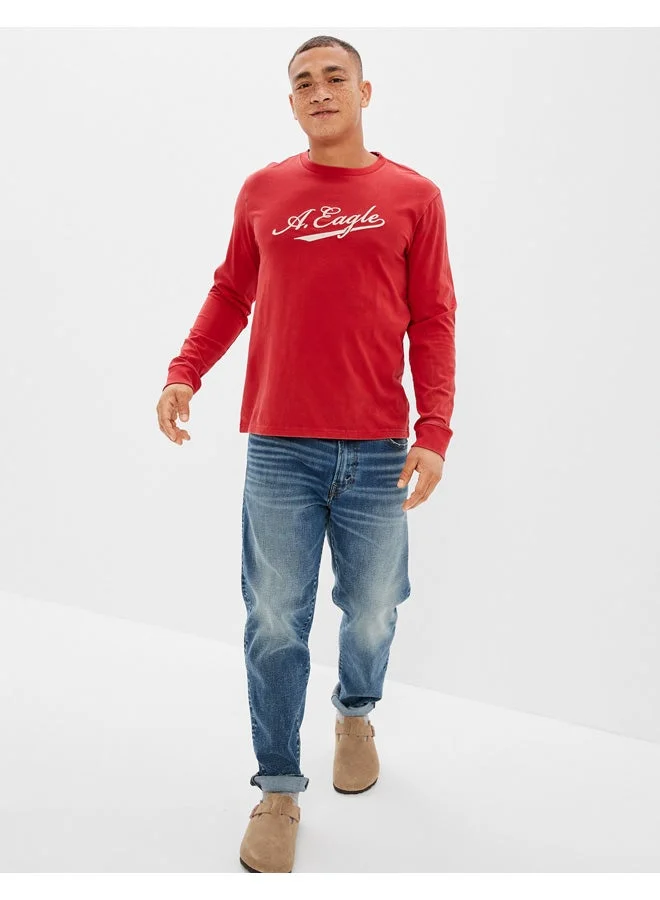 American Eagle  AE Super Soft Long-Sleeve Graphic T-Shirt  | Best Price UAE
