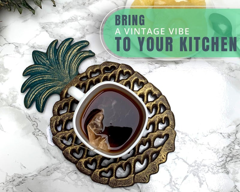 Comfify Cast Iron Pineapple Trivet - Decorative Kitchen and Dining Table Accessory - Image 5