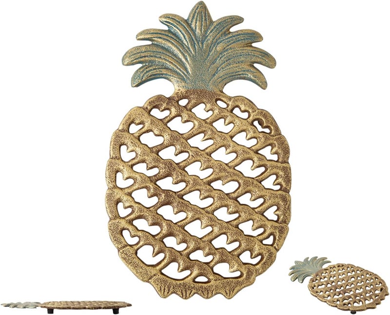 Comfify Cast Iron Pineapple Trivet - Decorative Kitchen and Dining Table Accessory - Image 1