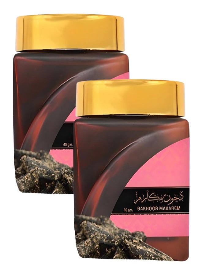 Genie Collection 2 Pieces Bakhoor Makarem Number 256240 40 Grams - Image 1