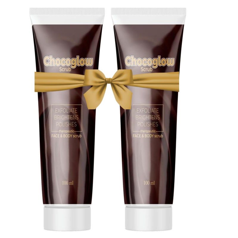 Generic Chocoglow Scrub Pack of 2 Exfoliating Face Body Scrub Polishing Brightening Chocolate Scrub 100 Ml 2 pcs  - Image 1