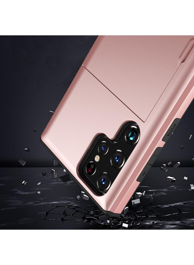 اس-توب جراب لهاتف Samsung Galaxy S22 Ultra 5G جراب هاتف مقاوم للصدمات مزود بفتحة للبطاقة - Image 5