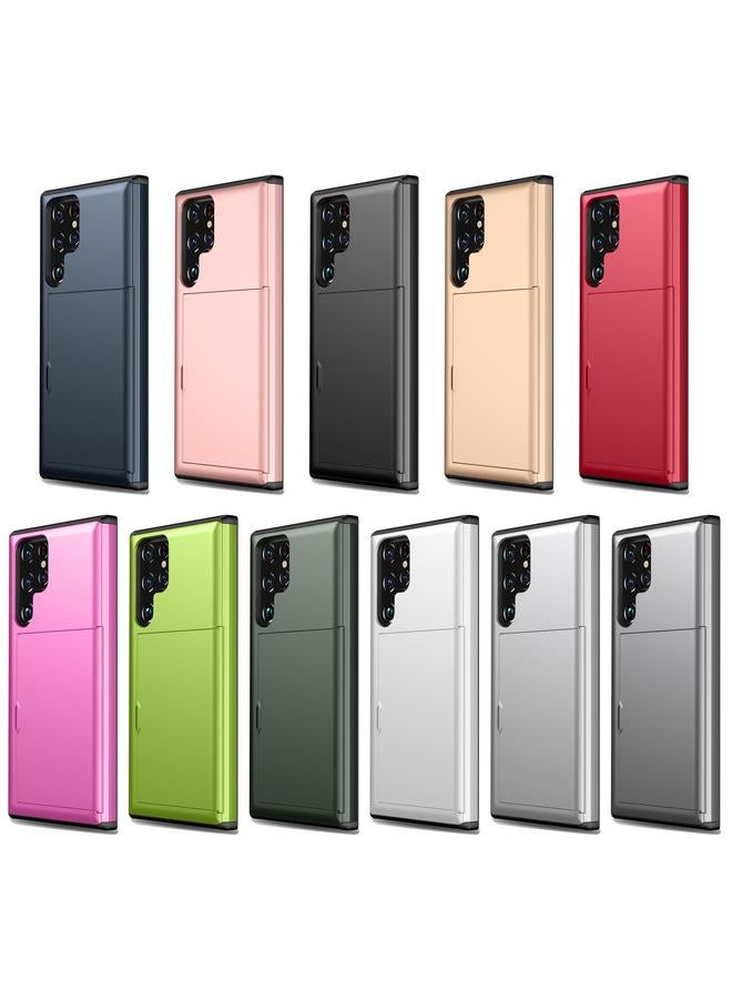 اس-توب جراب لهاتف Samsung Galaxy S22 Ultra 5G جراب هاتف مقاوم للصدمات مزود بفتحة للبطاقة - Image 2