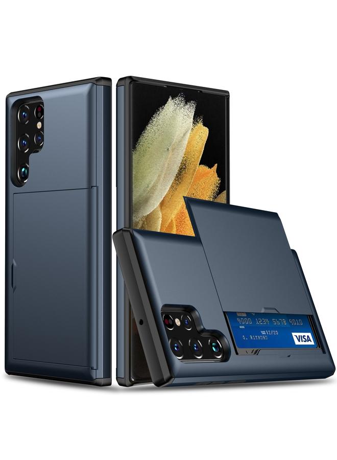 اس-توب جراب لهاتف Samsung Galaxy S22 Ultra 5G جراب هاتف مقاوم للصدمات مزود بفتحة للبطاقة - Image 1