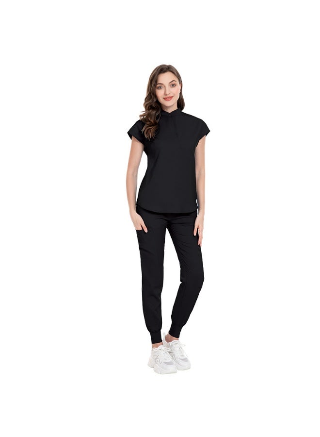 NIBEMINENT Tops+pant Medical Uniform Surgery Scrubs Shirt Short Sleeve Pet Shop Doctor Nurse Nursing Uniform Set Women Workwear Scrub - Image 1