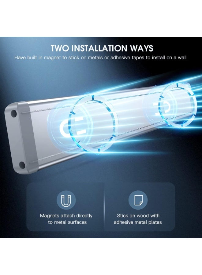 Under Cabinet Lights,40 LED Rechargeable Battery Operated Motion Sensor Light Indoor, 2 Pack Magnetic Dimmable Closet Lights, Wireless Under Counter Lights for Kitchen, Stairs - Image 5