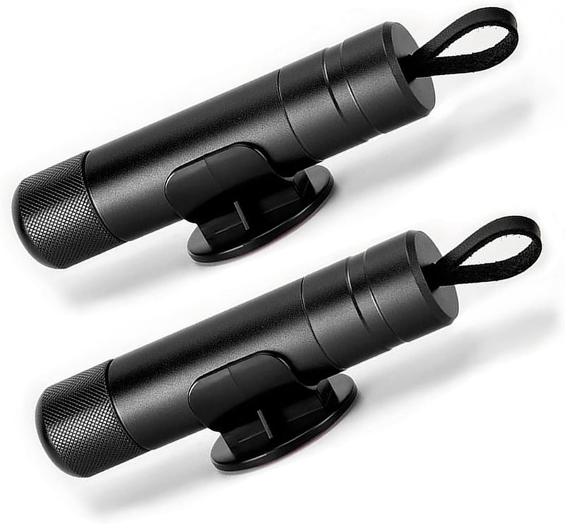 ACEBON Safe Hammer Glass Breaker Under Water, Car Hammer Seatbelt Cutter Window Breaker Emergency Escape Tool, Safehammer for New Cars (2 * Black) - Image 1