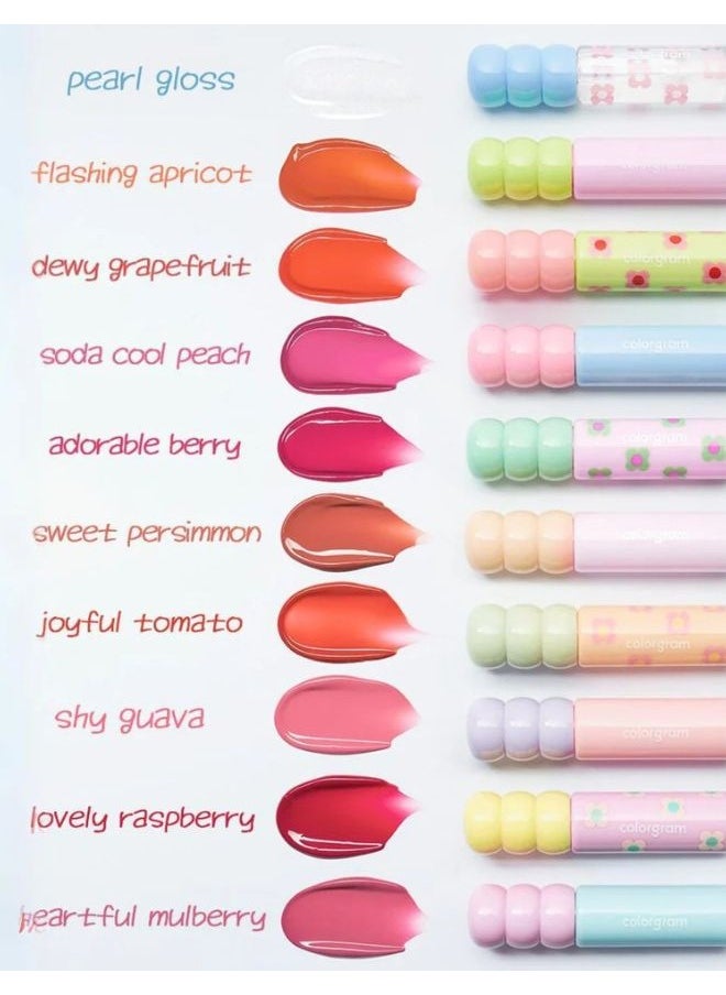 COLORGRAM Fruity Glass Tint (#04 Adorable Berry) 3g  - Image 4