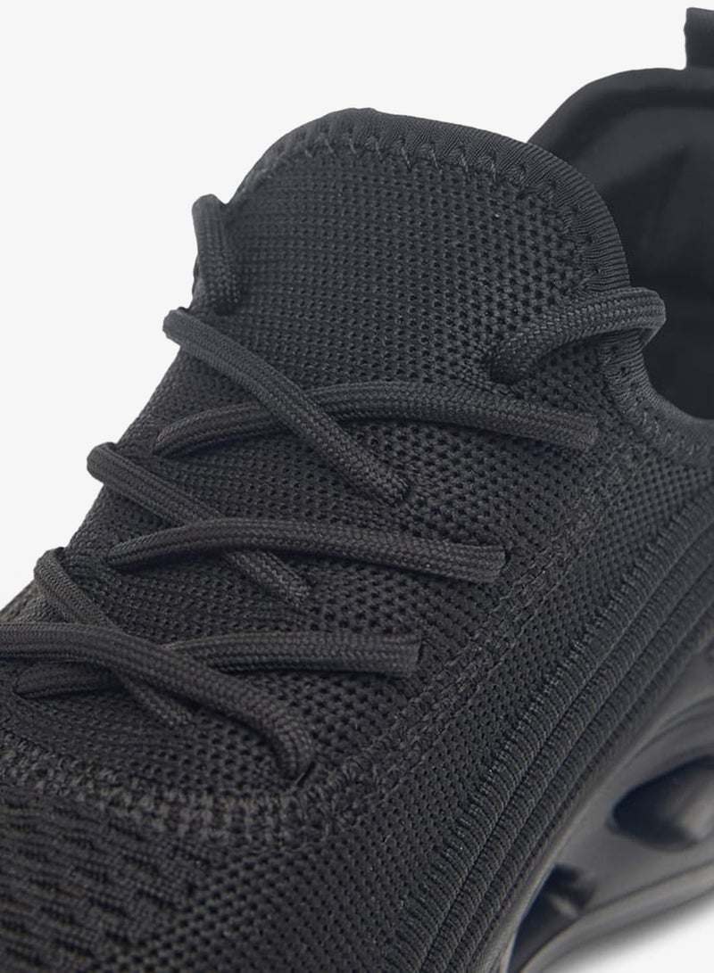 Celeste Women's Mesh Textured Sneakers with Lace-Up Closure - Image 4