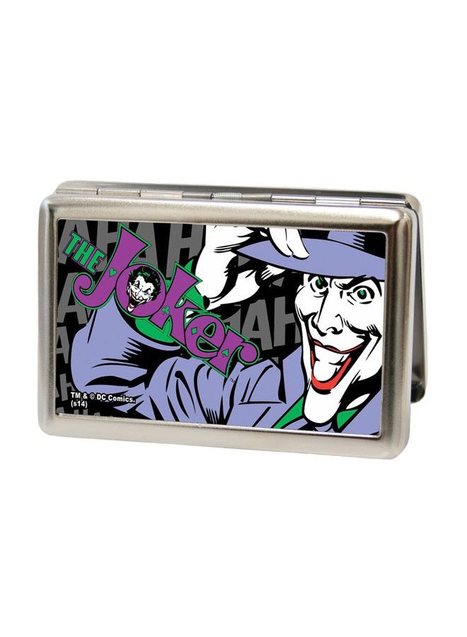 Buckle Down Business Card Holder - THE JOKER HAHAHA CLOSE-UP - Large - Image 1