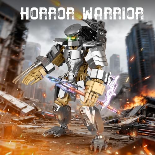 HIGH GODO Alien Mech Xenomorph Warrior Building Sets for Adult Horror Action Figure Toy with Spears Gifts for Adults Aged 14 for Birthdays Christmases Halloweens 478 Pieces - Image 5