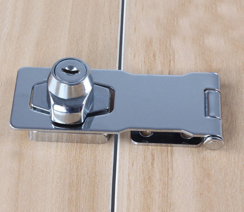 Door Lock Clasp Buckle Vintage Door Lock Locker Cabinet Lock Door Locker Home Lock Buckle from HoleSafety Locking Hasp wScrews
