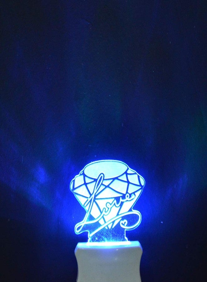 ZULKA Get Your Traditions Diamond 3D Illusion Multicolor Acrylic Night Lamp for Bedroom,Kids Room(Pack of 1) - Image 5