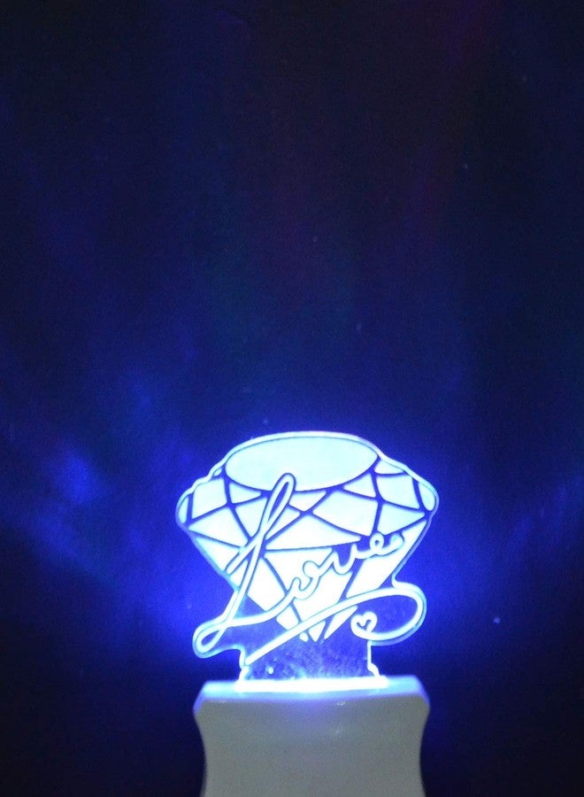 ZULKA Get Your Traditions Diamond 3D Illusion Multicolor Acrylic Night Lamp for Bedroom,Kids Room(Pack of 1) - Image 3