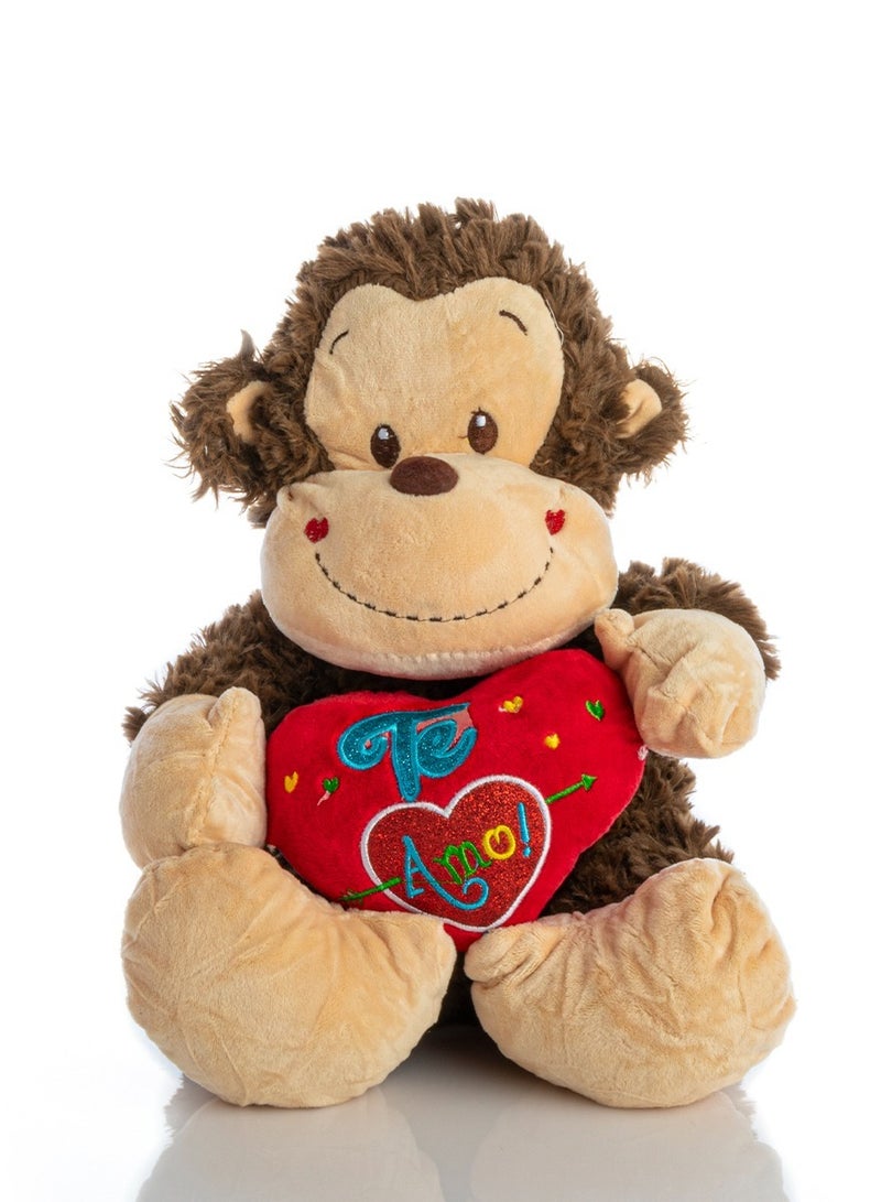 UNIVERSAL TOYS Heart Teddy Bear 12 Inch - Soft & Cuddly Plush Toy for Kids & Loved Ones | Adorable Gift for Birthdays, Anniversaries, & Special Occasions | Perfect Companion (Red Heart)  - Image 1