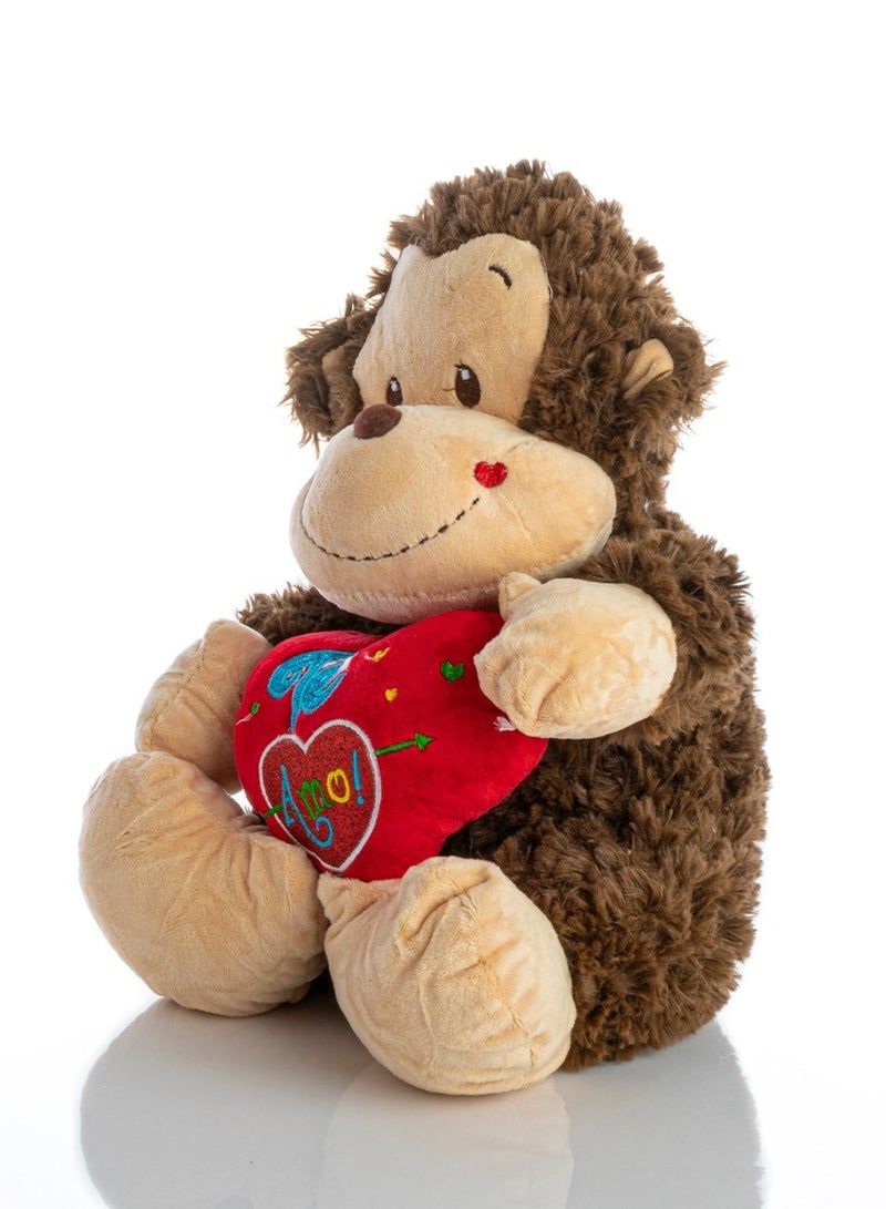 UNIVERSAL TOYS Heart Teddy Bear 12 Inch - Soft & Cuddly Plush Toy for Kids & Loved Ones | Adorable Gift for Birthdays, Anniversaries, & Special Occasions | Perfect Companion (Red Heart)  - Image 2
