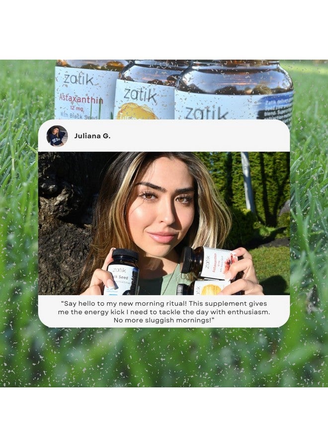Zatik Naturals - Black Cumin Seed Oil & Supercritical Extract, Cold Pressed, Unrefined, USDA Organic, Gluten Free, Vegan, 90 Vegan Softgels - Image 4