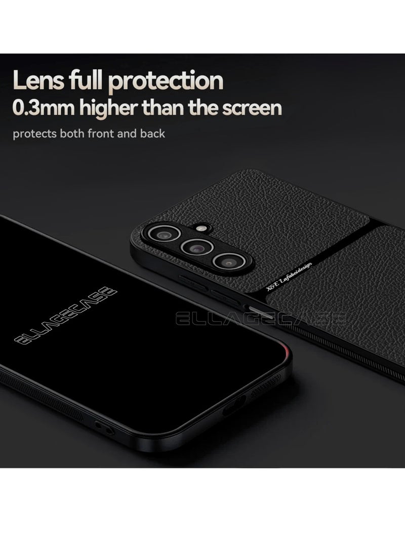 ELLAGECASE حافظة فئة الأعمال لهاتف سامسونج جالاكسي A16، رفيعة للغاية، مع لوحة مغناطيسية مدمجة، شحن لاسلكي، مقاومة للصدمات، حماية كاملة لعدسة الكاميرا - Image 3