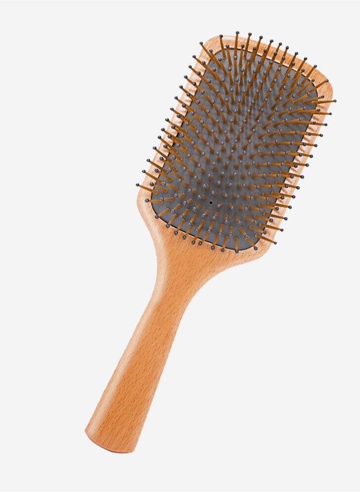 فرشاة وسادة هوائية لتدليك فروة الرأس مشط تدليك فروة الرأس فرشاة شعر خشبية - Image 3