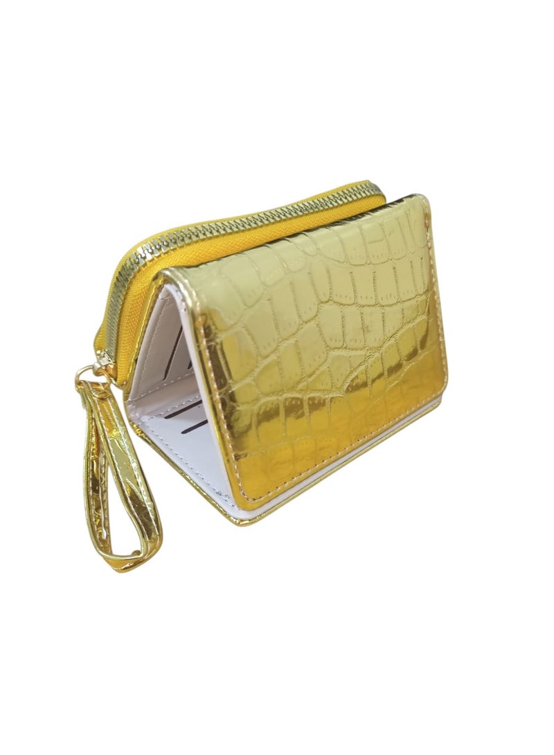 Women's Small Wallet with Zipper – Stylish Cash & Card Holder with Multiple Card Slots for Daily Use - Image 1