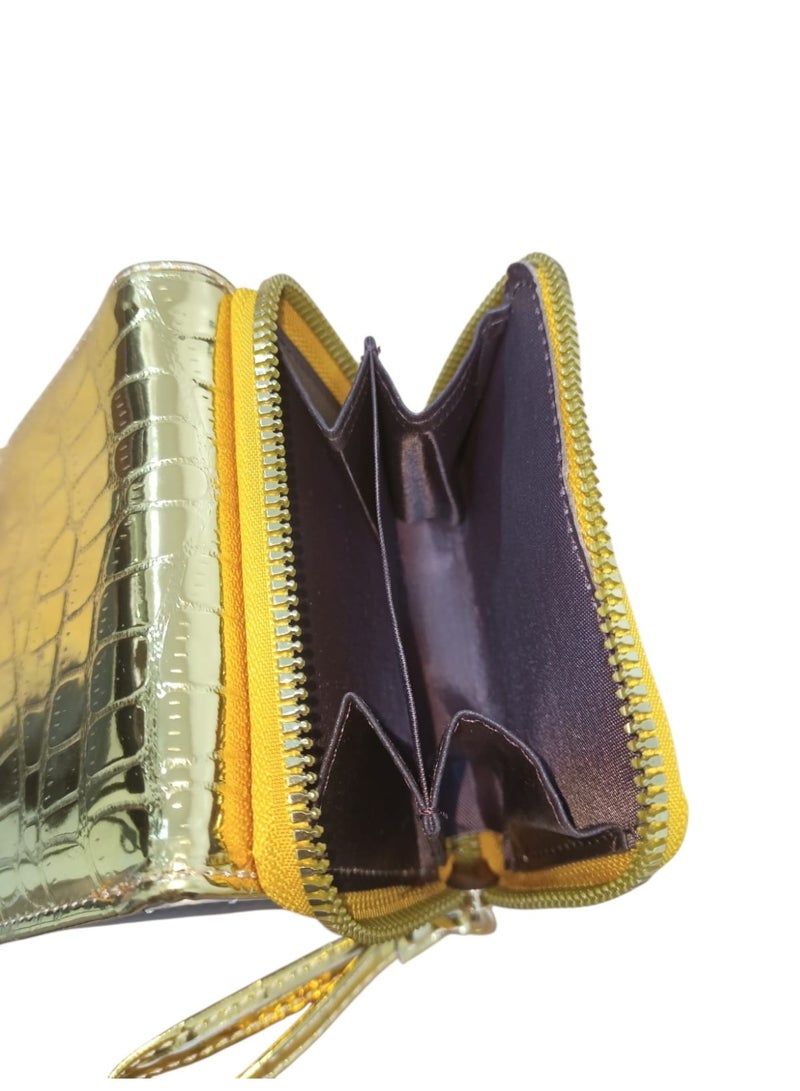 Women's Small Wallet with Zipper – Stylish Cash & Card Holder with Multiple Card Slots for Daily Use - Image 2
