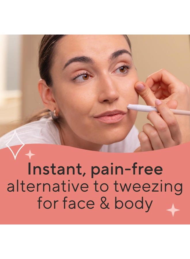 finishing touch إزالة الشعر الزائد، أداة إزالة الشعر بشفرة دقيقة، مصممة لقص الشعر الزائد من الذقن والشفتين إلى الأصابع وأصابع القدمين بدون ألم، لجميع أنواع البشرة - Image 2