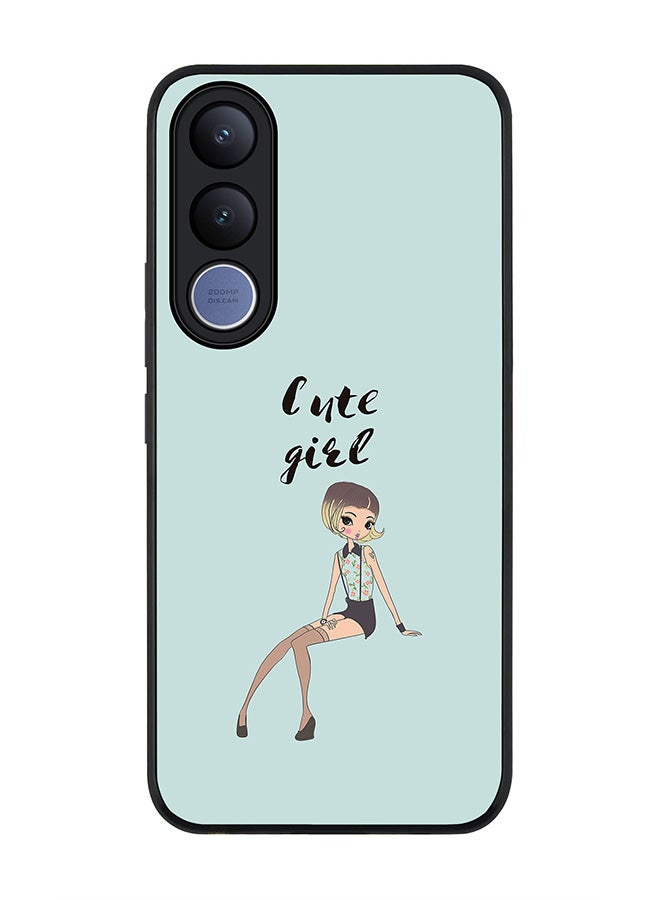Stylizedd For vivo V70 FE Case,Slim fit Camera Protection, Shockproof Thin Phone cover  - Shy Cute Girl - Image 1