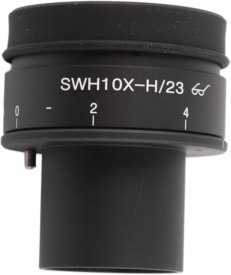 SWHN10X H 23 Adjustable Large Field Microscope Eyepiece High Transparency Aluminum Alloy Replacement - Image 2