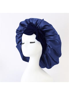 Large single-layer ribbon - dark blue with delivery ring