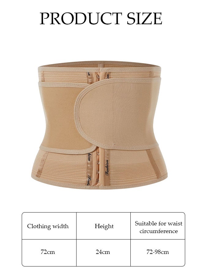 DUNISO حزام تدريب الخصر للنساء، حزام دعم الخصر الرياضي القابل للتعديل، حزام بطن مريح وقابل للتنفس لتنسيق الجسم للنساء، يستخدم للتنحيف، والتشكيل، وإصلاح ما بعد الولادة، XL - Image 2
