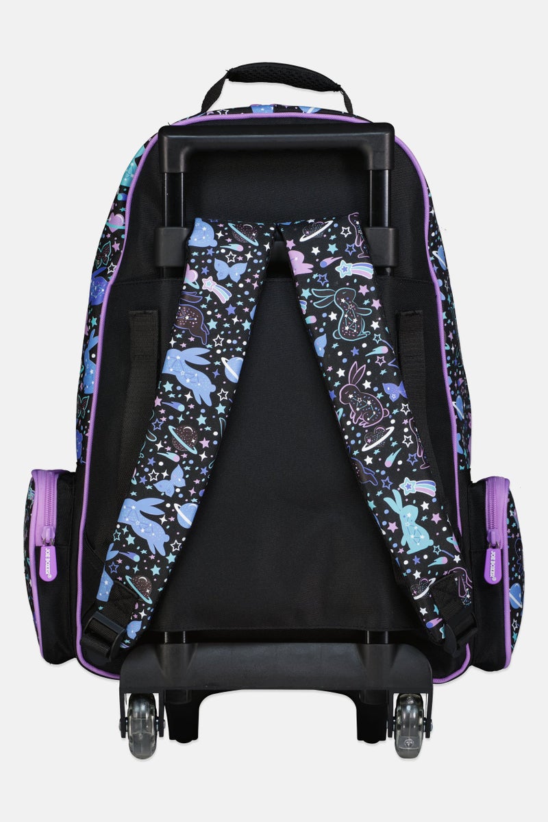 Joe Boxer Kids Girl Graphic Print Trolley Backpack, Multicolor - Image 2