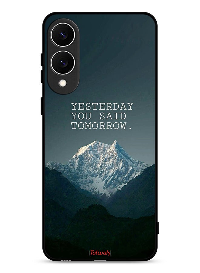 Tolwak Samsung Galaxy S25 Edge Protective Case Cover Yesterday You Said Tomorrow - Image 1