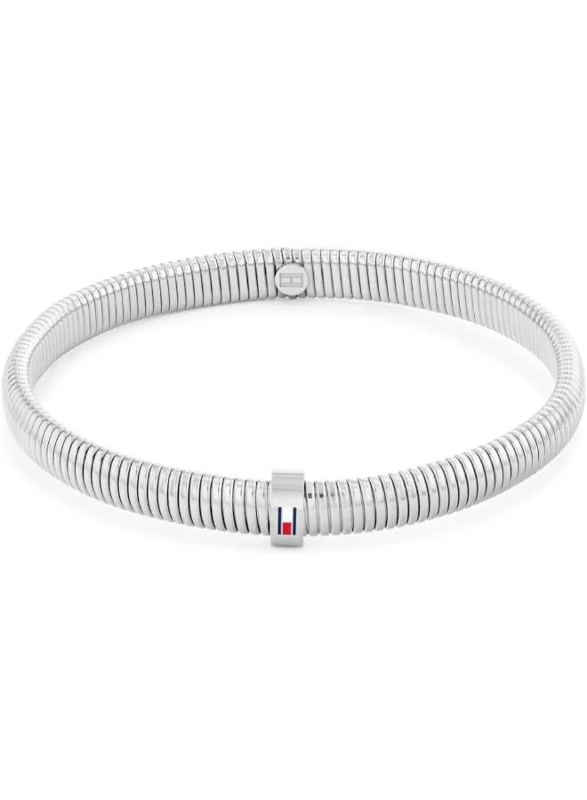 Stretch Bangle Bracelet in Stainless Steel