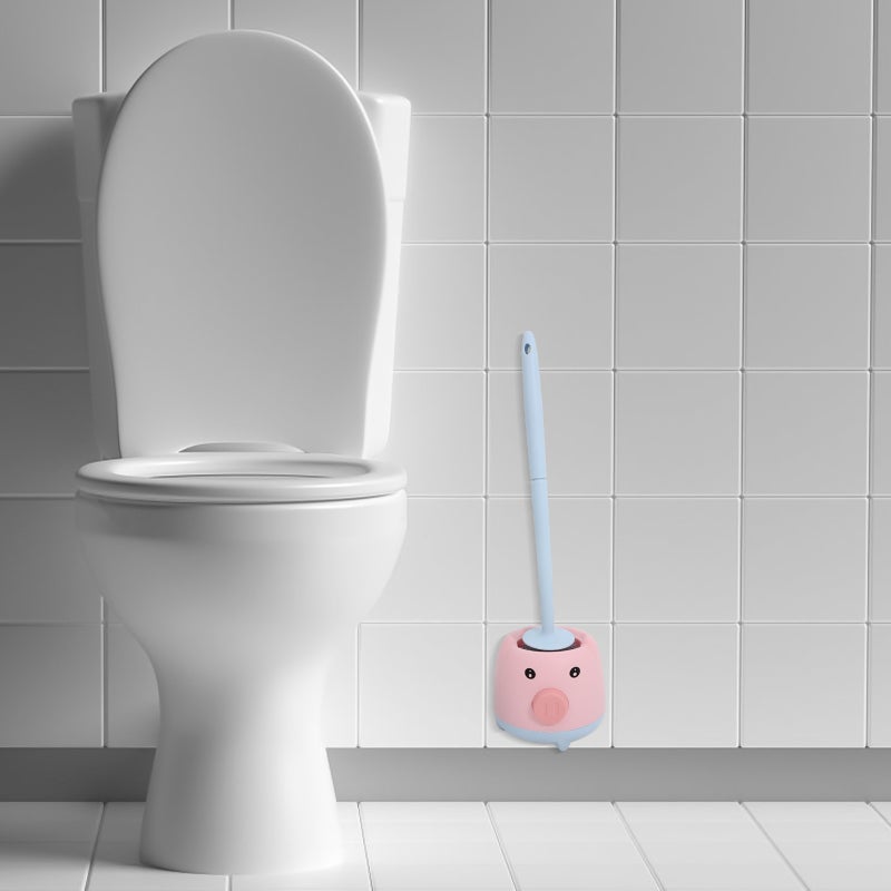 🚽 فرش تنظيف للمرحاض بمقبض طويل للتنظيف العميق في الحمامات والمرحاض العام - Image 4