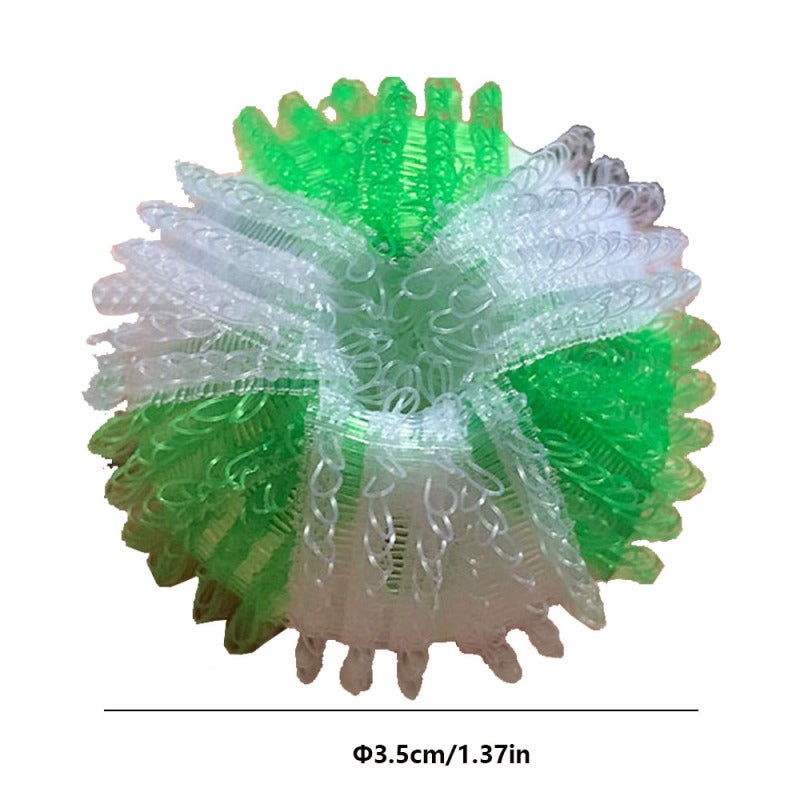 Laundry Lint Remover Balls 6 Pack Green & White: Reusable Pet Hair Catcher Balls - Anti-Winding Wrinkle Reducing Washing Balls for Home Laundry & Pet Owners - Image 3