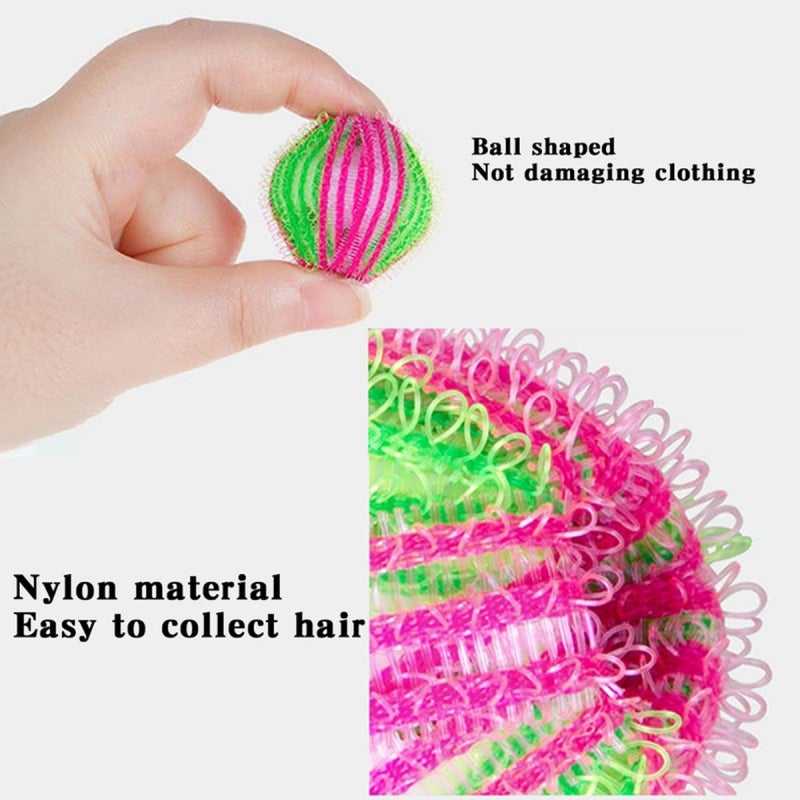 Laundry Lint Remover Balls 6 Pack Green & White: Reusable Pet Hair Catcher Balls - Anti-Winding Wrinkle Reducing Washing Balls for Home Laundry & Pet Owners - Image 4