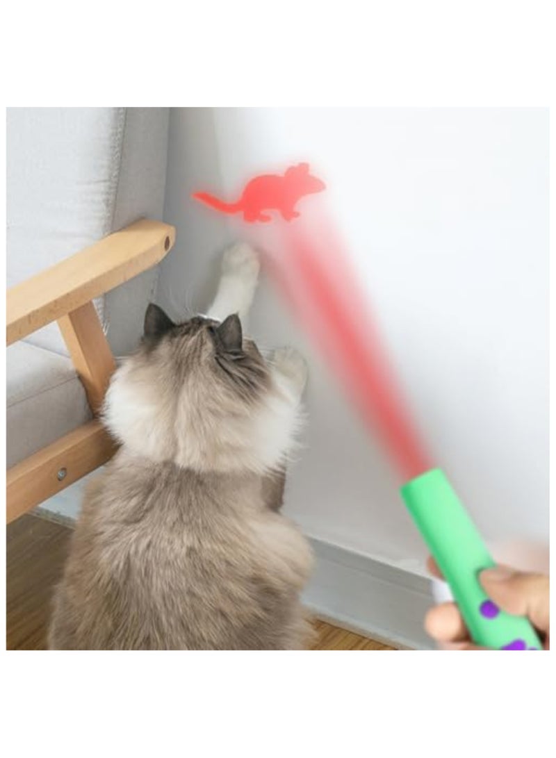 ECVV Cat Toy, Cat Chaser Toys Interactive Chase Cat Dog Toys, Cats Toys with Mice Patterns LED Projection Light for Kitten Chasing and Playing - Image 1