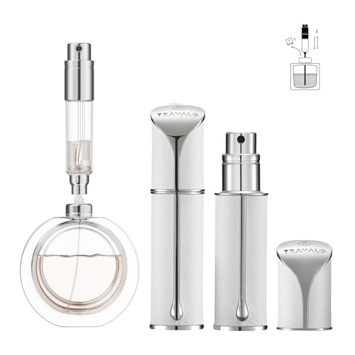 Travalo AQUA Refillable Perfume Atomizer 5ml Travel Perfume Bottle with Easy Bottom Refill LeakProof Mini Cologne Sprayer TSAApproved Pocket Fragrance Spray for Women Men1 Piece White - Image 1