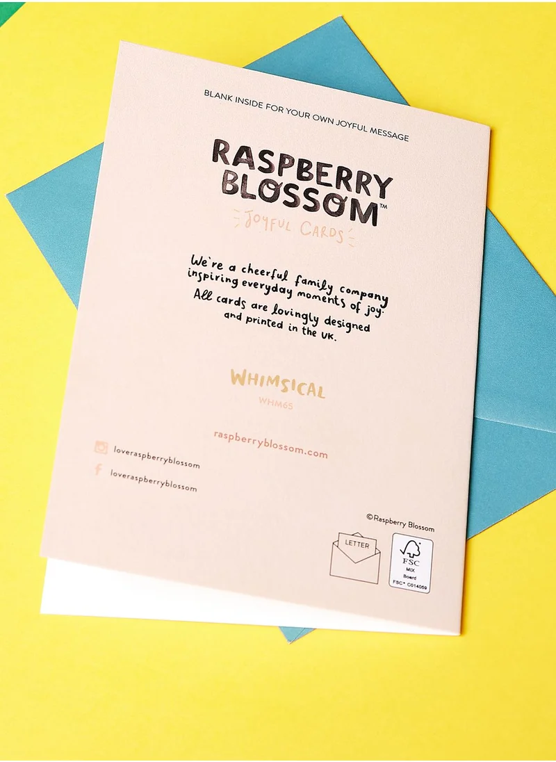 Raspberry Blossom Age 21 Year Card