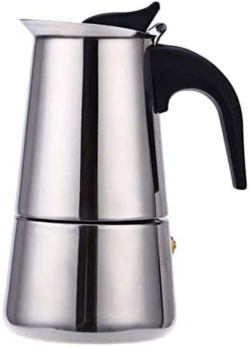 kkhouse Stainless Steel Coffee Pot Mocha Espresso Latte Percolator Stove Coffee Maker Pot Percolator Drink Tool Cafetiere Latte Stovetop 300ml