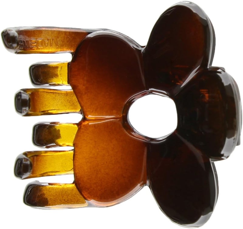 Caravan Flower Hair Claw in Tortoise Shell - Model 483 - Image 2