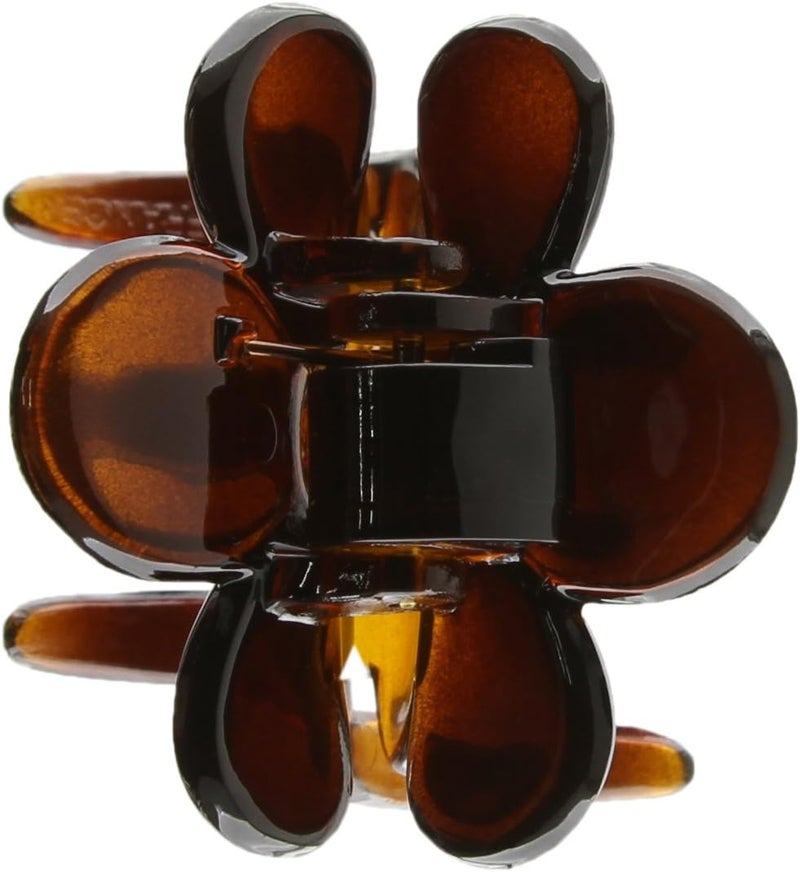 Caravan Flower Hair Claw in Tortoise Shell - Model 483 - Image 4