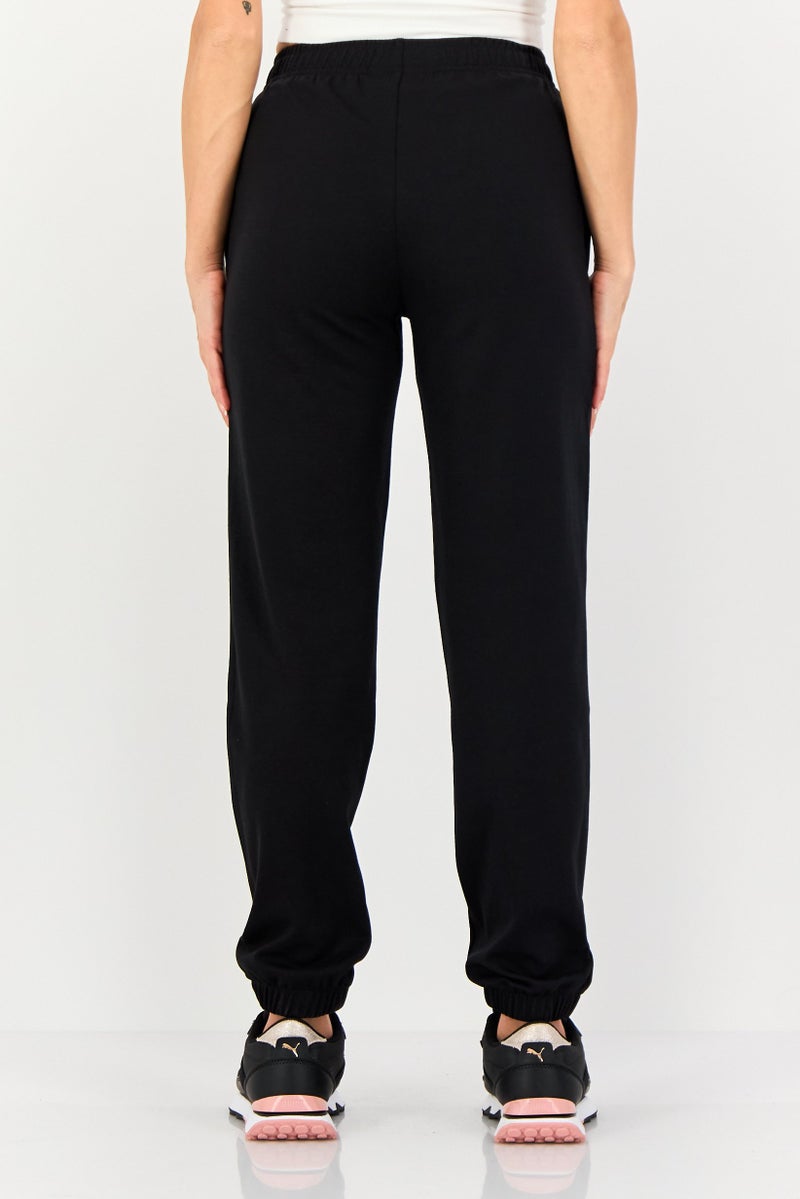 Core Elements Women Regular Fit Solid Jogger Pants, Black - Image 3