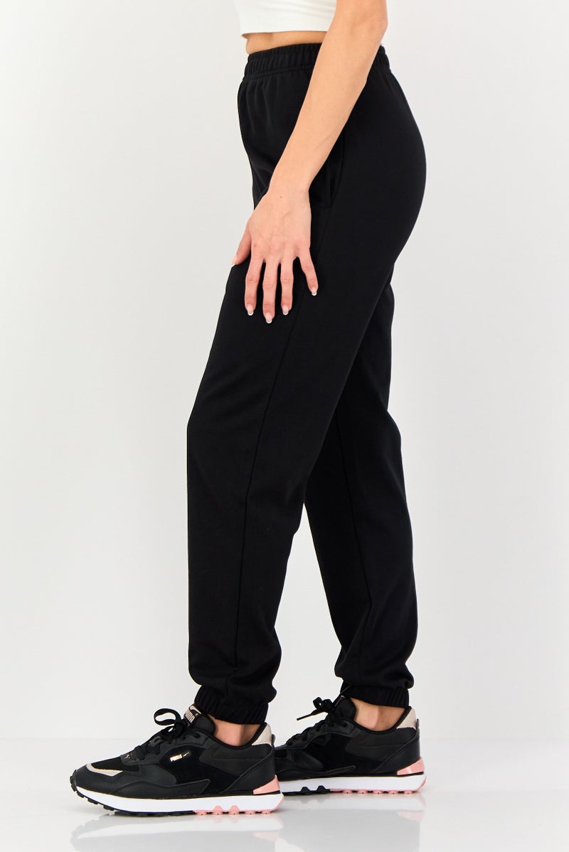 Core Elements Women Regular Fit Solid Jogger Pants, Black - Image 2