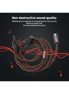 Sorandy Replacement Audio Headphones Cable For Sennheiser Hd650 Hd600 Hd580 Hd6Xx Hd565 Hd535 Hd525 2.5Mm 3.5Mm 4.4Mm Plug Silver Plated Copper Extension Aux Cord 1.2Meters 3.9Feet  - Image 2
